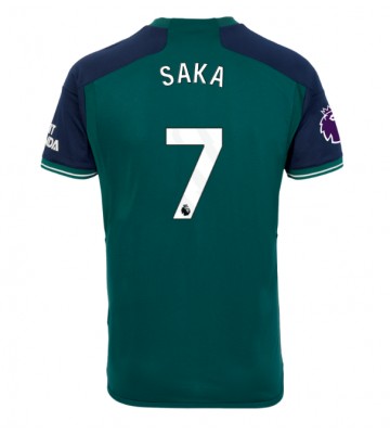 Arsenal Bukayo Saka #7 Tercera Equipación 2023-24 Manga Corta